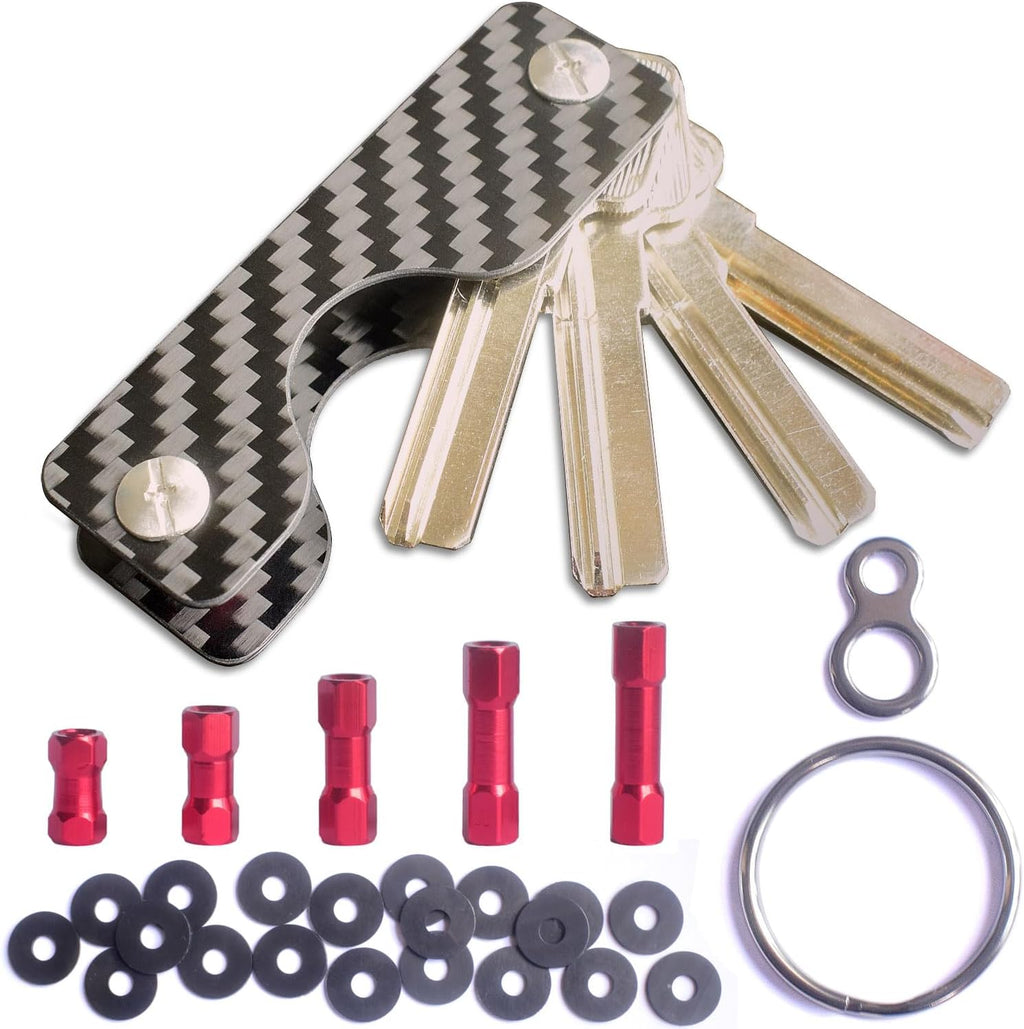 Carbon Fiber Compact Key Holder(3-7 Keys)