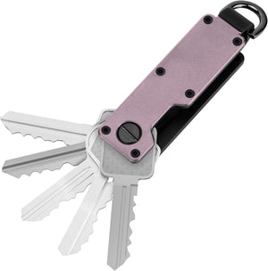 Compact Metallic Key Holder | Minimalist Innovative Keyholder | Smart Keychain Secures 1-5 Keys