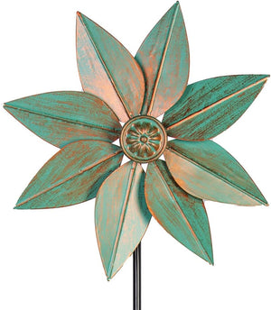 Pinwheels for Yard and Garden, 38 Inches Metal Kinetic Wind Spinner for Outdoor Garden