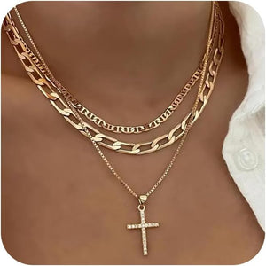 Silver Cross Necklace for Women Christmas Birthday Gifts for Women Cross Jewelry