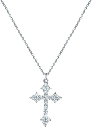 Silver Cross Necklace for Women Christmas Birthday Gifts for Women Cross Jewelry