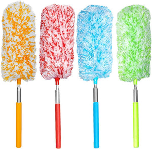 4 Pcs, [Microfiber] Hand [Duster] [Washable] Microfibre Cleaning Tool Extendable [Duster]s for Cleaning Office, Car, Computer, Air Condition