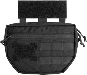 Tactical Drop Dump Pouch Molle Tool Pouch with Hook & Loop Carrying Kit Bag for Tactical Vest Chest Rig