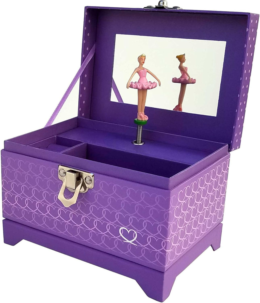 Ballerina Music Box (Heart Ballerina Music Box - Purple)