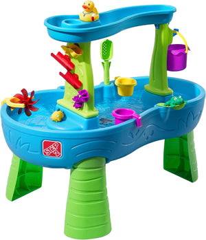 Rain Showers Splash Pond Toddler Water Table, Outdoor Kids Water Sensory Table, Ages 1.5+ Years Old