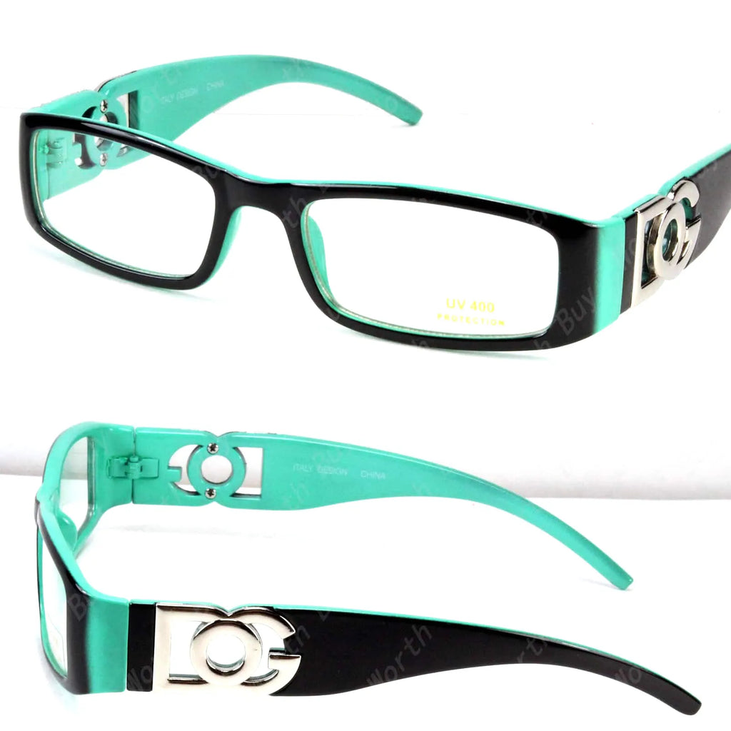 New Clear Lens Fashion Eye Glasses Nerd Designer Frame Green Rectangular Optical