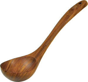 Teak Wooden Serving Spoon, 12.4″ Handle, Medium Scoop Size 2 oz