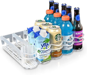 Pack of 1 - Fridge-Plus Drink Organizer for Refrigerator Storage