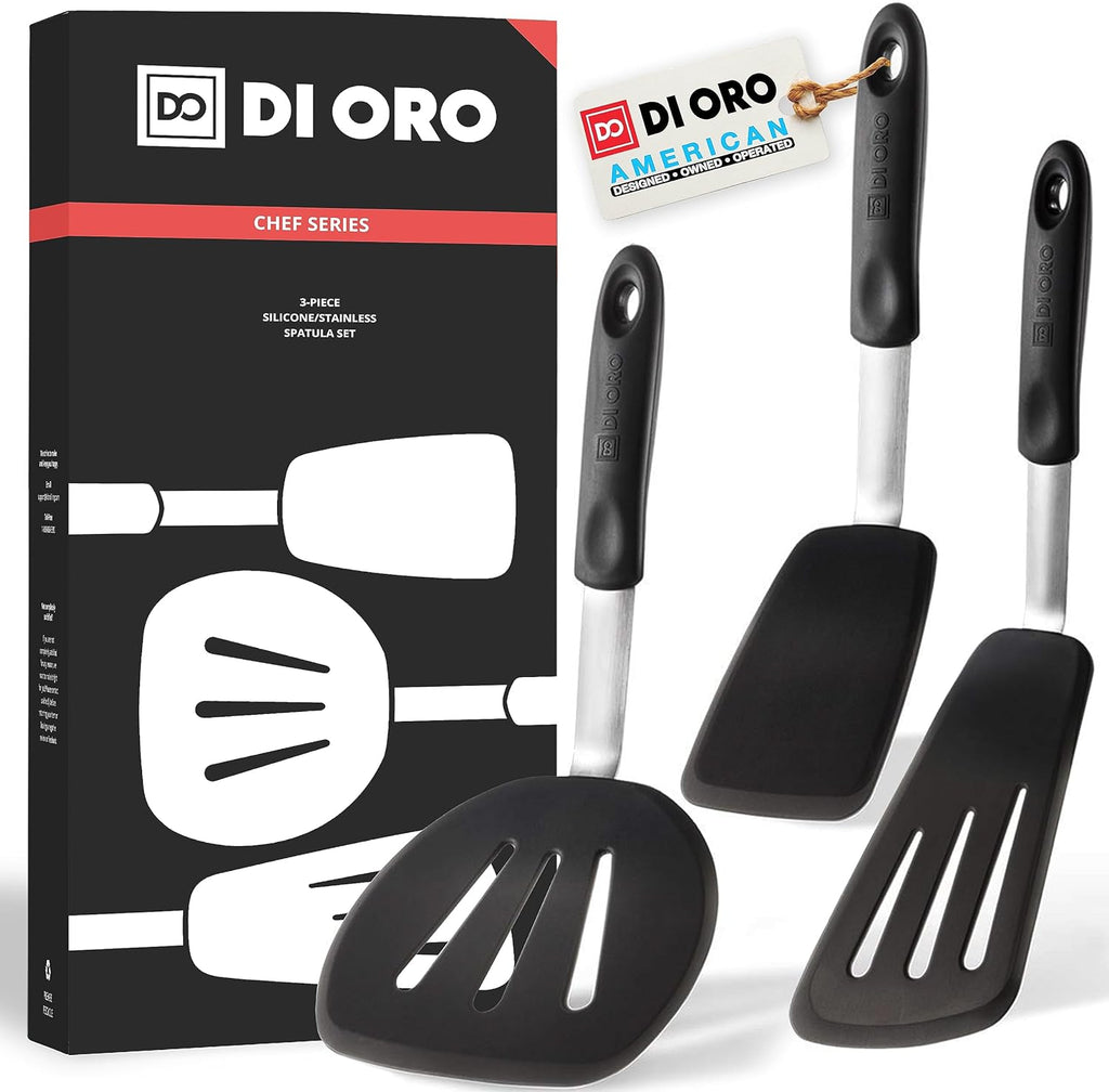 Spatulas Silicone Heat-Resistant up to 600°F , 3PCS