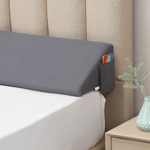 King Bed Wedge Pillow/Headboard Pillow Wedge/Mattress Gap Filler Wedge, 75 inches long