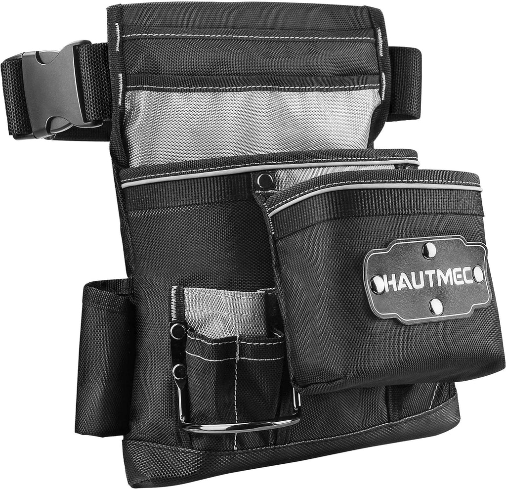 Maintenance and Electrician Tool Pouch, 12-Pocket 1680D Tool Belt Pouch, Combo Tool Belt
