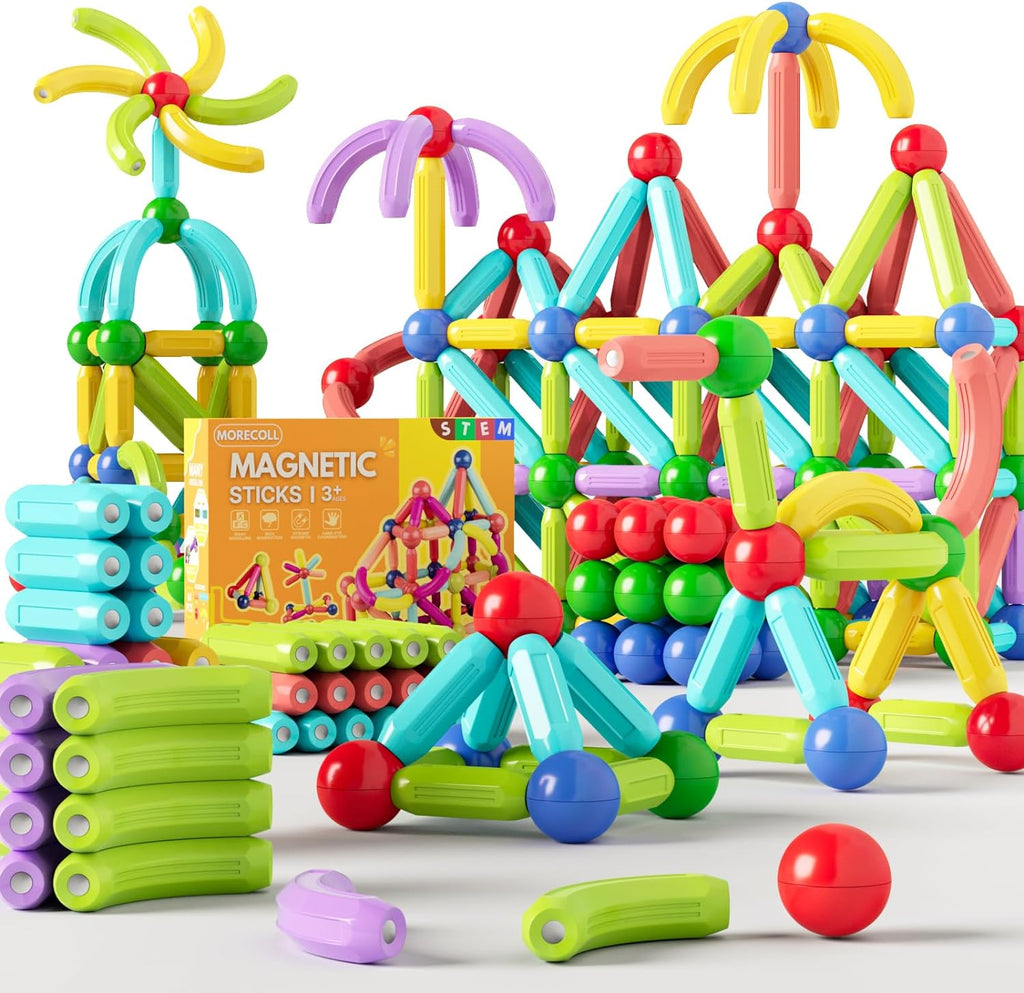 Magnetic Building Toys Magnetic Toys Montessori STEM Educational for 3+ Year Old