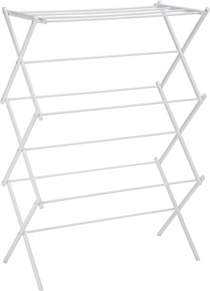 Foldable Laundry Rack for Air Drying Clothing - 29.4 x 14.8 x 41.9 inches (LxWxH), White