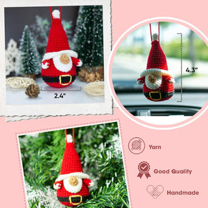 Santa Claus Gnome Handmade Crochet Christmas Ornament