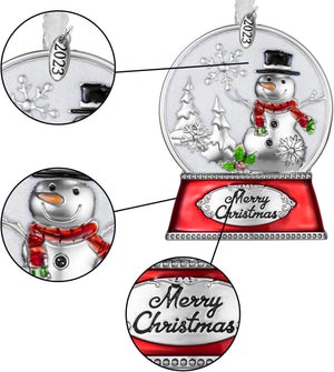 2023 Decorative Hanging Pendant of Car Charm Holiday Keepsake Gift, 3 Pieces, Set A