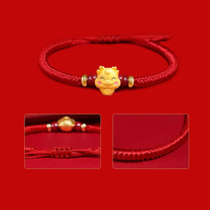 2024 New Year of Dragon Handmade Gold Dragon Bracelet