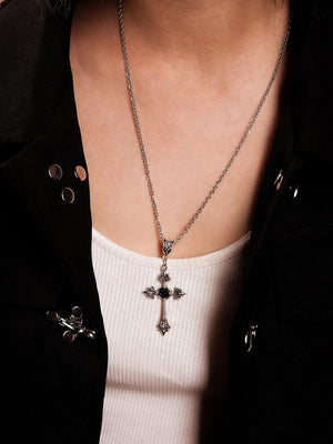 Gothic Cross Necklace, Cross Choker