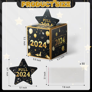 2024 Happy New Year Money Box for Cash Gift Pull