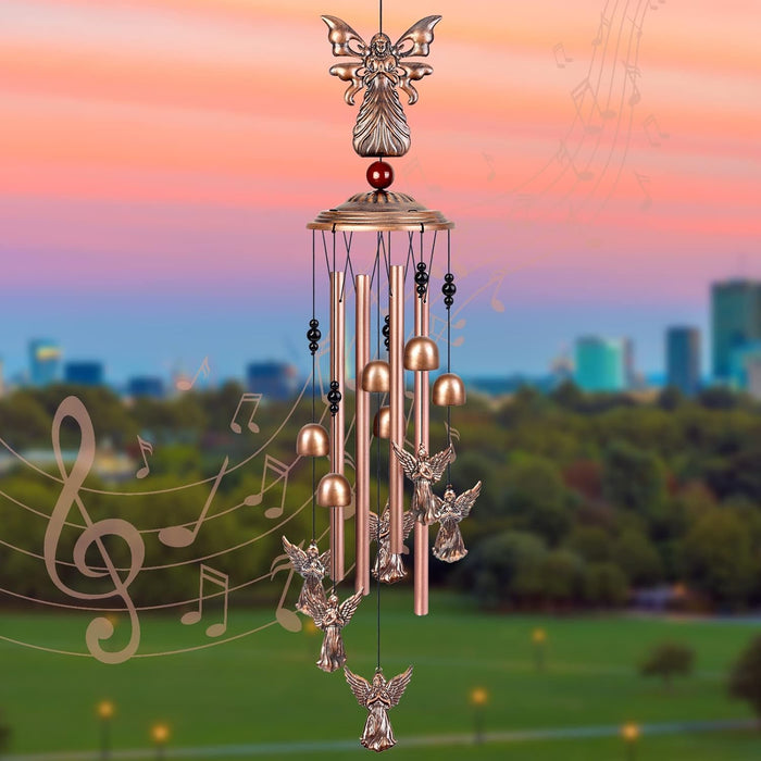 Angel Wind Chimes for Outside, Christmas Angel Gifts for Women Memorial