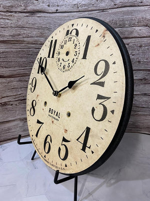 Royal Wood Wall Clock | Ultra Quiet Quartz Mechanism