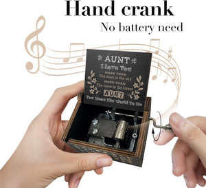 Gifts for Aunt Music Box from Niece or Nephew Aunt Birthday Gift