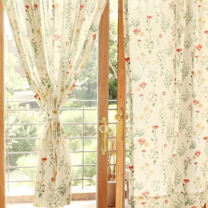 Romantic Garden Cotton Sheer Curtain - Rosley I W59 X L90.6 Inch, 1 Panel