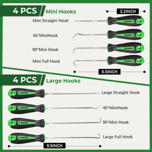 8PCS Pick and Hook Set, Precision Automotive Hook Set