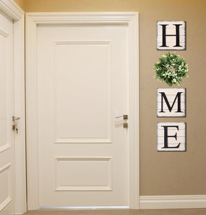 Farmhouse Wall Decor Room Decor Wood Home Sign with Artificial Eucalyptus for O