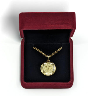 Gold Zodiac Necklace (Unisex)