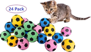 Foam Soccer Balls Cat Toys (Balls Cat Toys (24pcs))