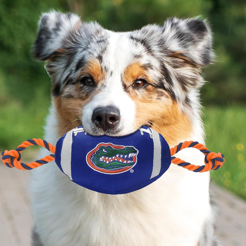 NCAA Florida Gators Football Dog Toy, Tough Quality Nylon Materials 1 Count (Pack of 1)