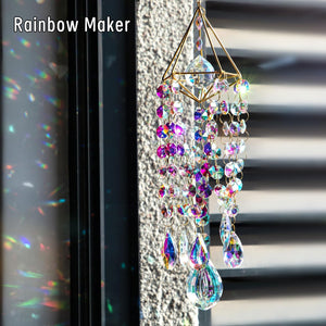 Crystal Suncatchers for Window Hanging Wind Chime Style Garden Sun Catchers