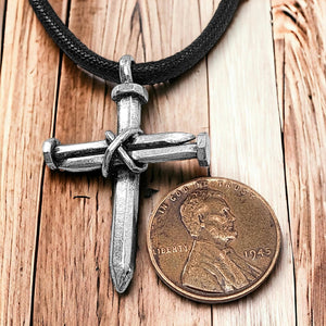 Antique Nail Cross Necklace