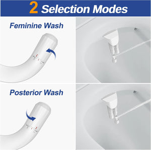 2 Pack Retractable Cold Water Bidets for Existing Toilets, Bidet Toilet Seat Attachment for Frontal & Rear Wash