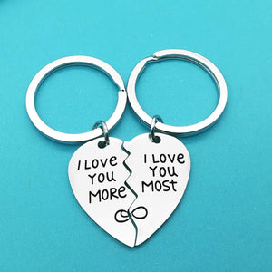 Couples Keychain Gifts for Boyfriend Girlfriend Husband Wife I Love You Keychain Set Valentine's Day Gifts