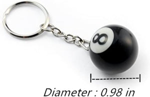 8 Ball Keychain Creative Key Chain Diameter 0.98 In