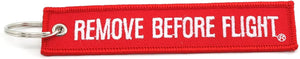 Remove Before Flight Key Chain - Red/White 1pc