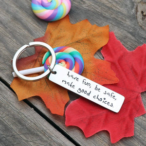 Drive Safe Keychain for Son Daughter, Graduation Gifts for College Students, Sweet 16 Key Chain