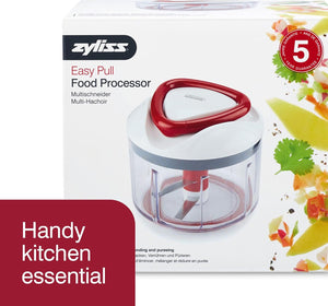 Easy Pull Food Processor - Pull Chopper and Manual Food Processor - Handheld Vegetable Slicer and Dicer