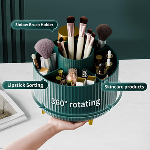 360° Rotate Makeup Brush Holder Organizer, Makeup Organizers Countertop