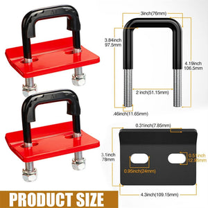 Hitch Tightener, Hitch Anti Rattle Heavy Duty Hitch Stabilizer Trailer Hitch Clamp for 1.25" and 2" Hitches Tow Hitch Stabilizers