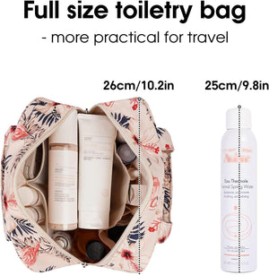 Full Size Toiletry Bag Women Large Makeup Bag Organizer Travel Cosmetic Bag