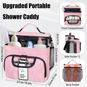 Large Toiletry Bag for Women Men, Bathroom Bag, Water Resistant Portable Shower Caddy