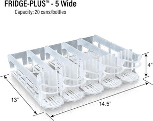 Pack of 1 - Fridge-Plus Drink Organizer for Refrigerator Storage