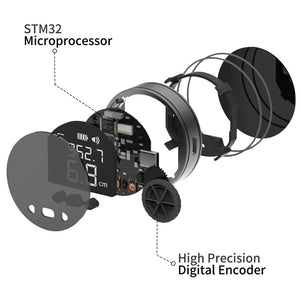 Digital Tape Measure Rechargeable Small Smart Long Distance Rolling Measuring Tool for Flat Curved Diameter