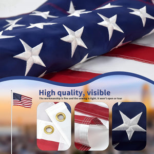 3x5 Ft Outside,American Flag Outdoor Heavy Duty