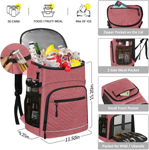 Cooler Backpack Insulated Leakproof Waterproof Backpack Cooler Bag 30/45 Cans, Large Capacity