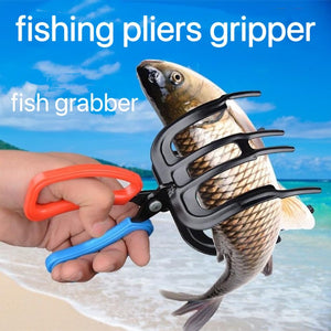 2PCS Upgrade 3 Claw Fish Gripper,Metal Fishing Pliers Gripper Fish Control Clamp