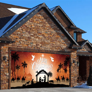 6 x 13 ft Christmas Nativity Garage Door Banner Holiday Decorations