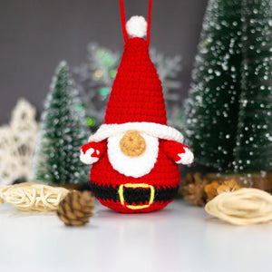 Santa Claus Gnome Handmade Crochet Christmas Ornament